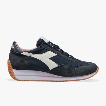 Diadora Heritage Equipe H Platene Sw Evo Tmavomodre - Damske Tenisky